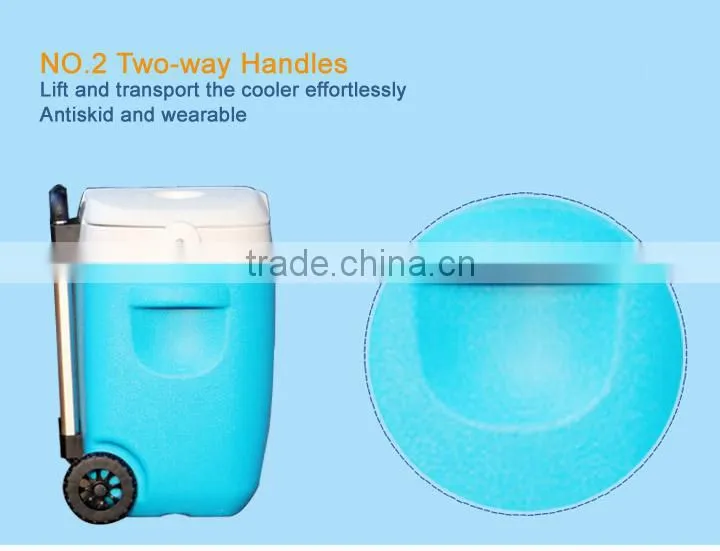 foldable rotomolded picnic cooler box with chairs and tables