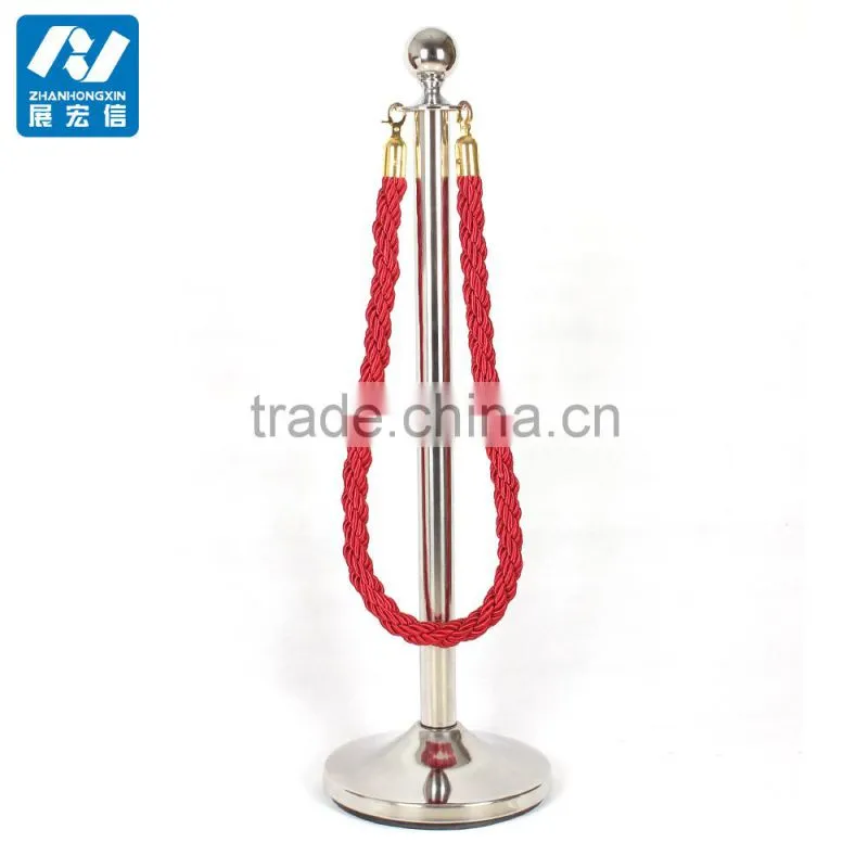 Crowd control rope barrier for red carpet