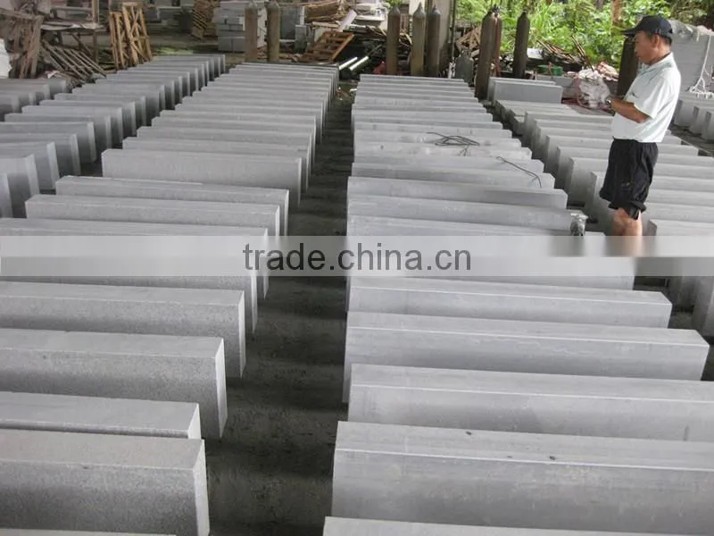 Large quantity G654 dark grey granite curb stone / curbstones,kerb stone /kerbstone with low prices