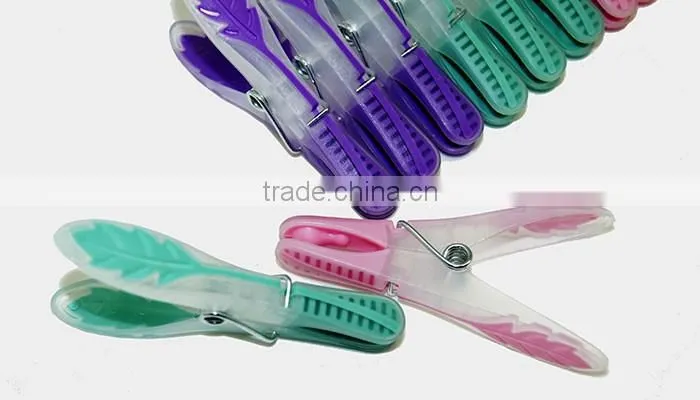 Best selling high quality decorated spring strong printed soft grip clothes pin