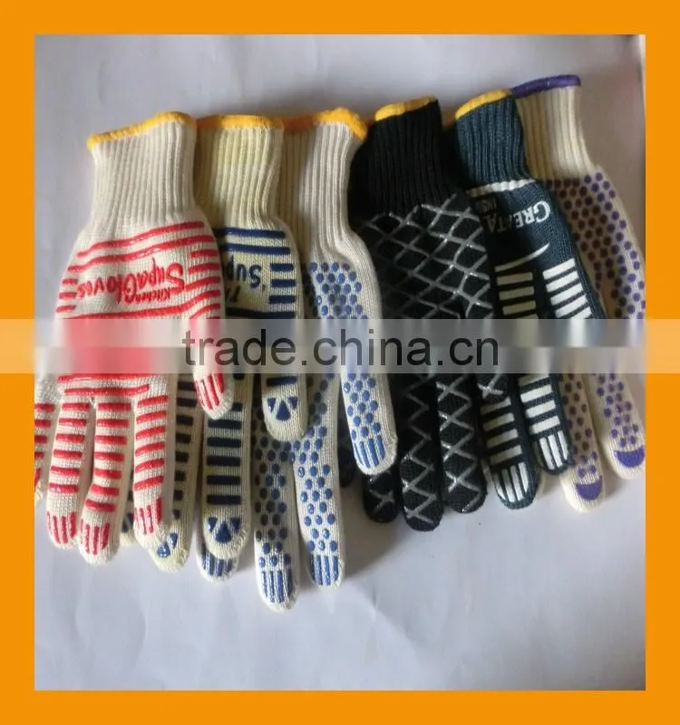 15 Inch Extra Length Heat Protective Cooking Gloves Cotton Insulated Heat Defender Gloves