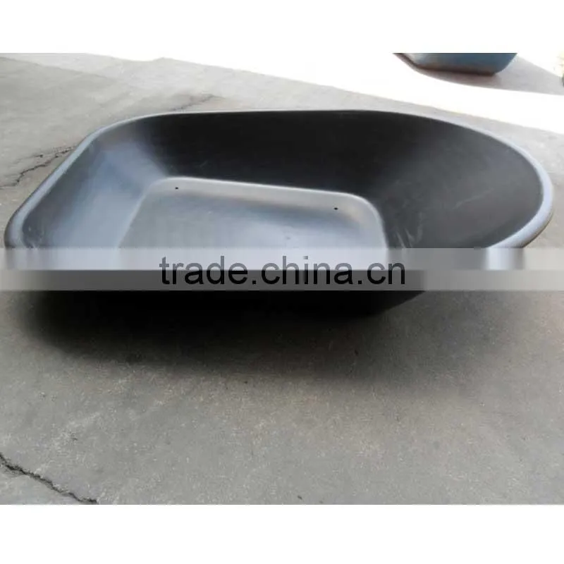 4CUFT 58 Liter Black PP HDPE Poly Tray for Wheelbarrow
