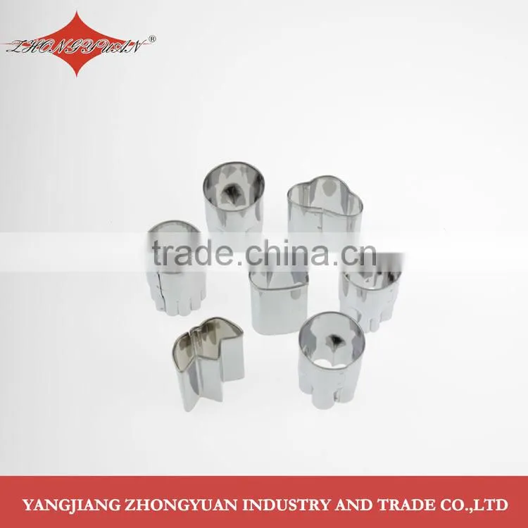 Set of 7 stainless steel different shape cookie cutter