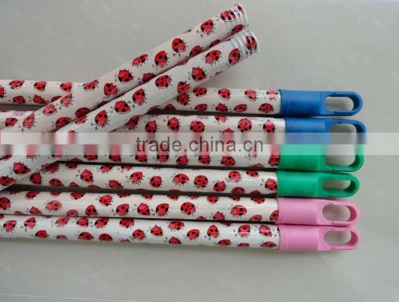 PVC coated wooden broom handles stick