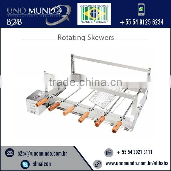 Superior Quality Excellent Finishing Rotating BBQ Skewers Available