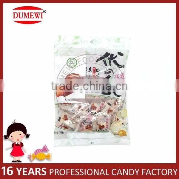 Chocolate Center Filled Soft Candy Milk Chewy Candy