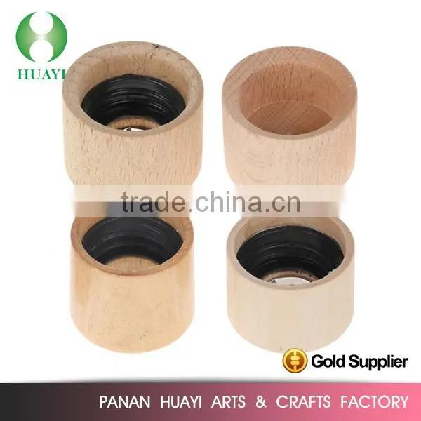 Natural color perfume wooden cap for glass bottle