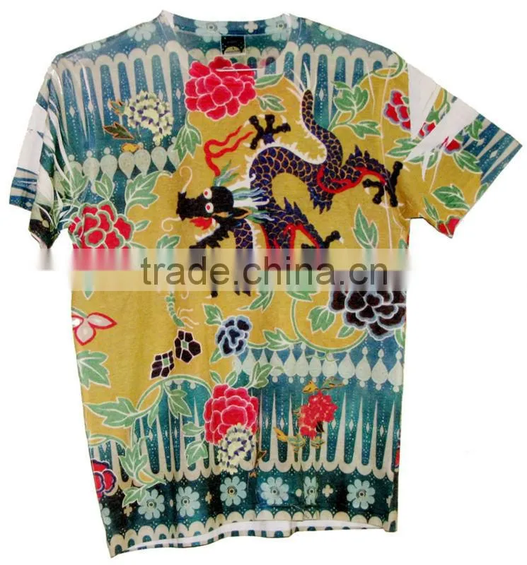 all over sublimation printing t-shirt with high quality