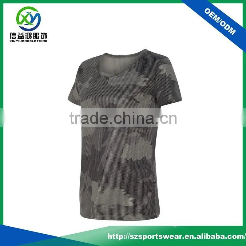 Hot sale digital printing 100%polyester women's custom t shirts