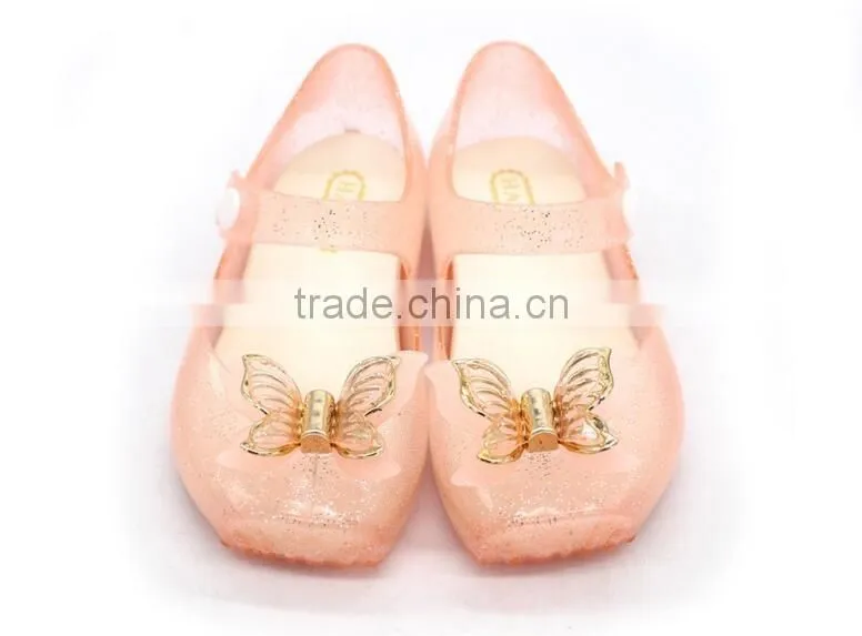 Butterfly kids jelly shoes, mini melissa butterfly shoes