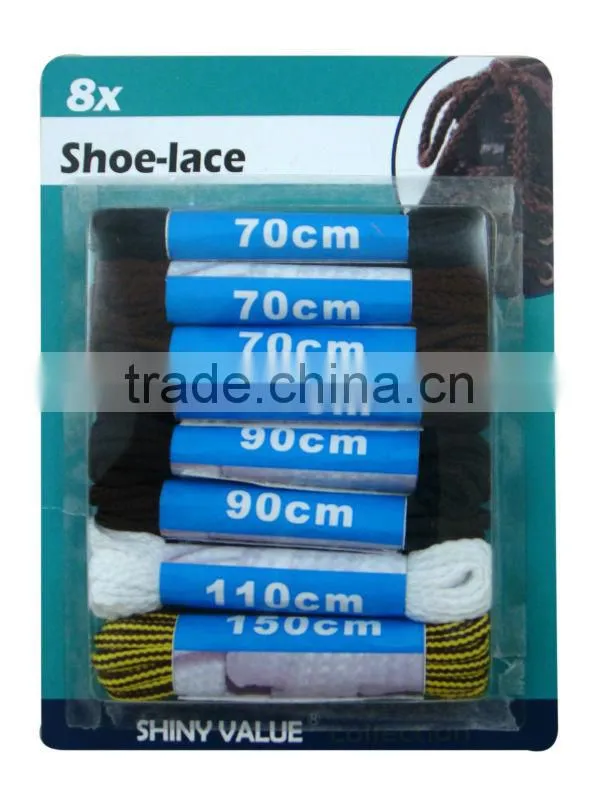 long time lasting flat polyester solid shoe laces