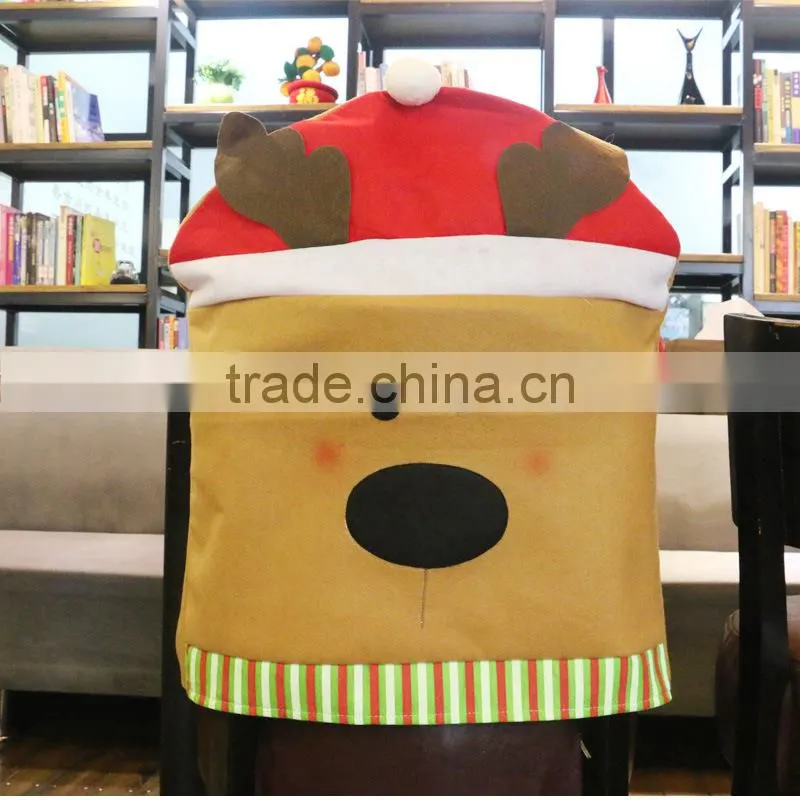 Christmas Holiday Festive Decoration Santa Claus Cheap Chair Covers For Sale