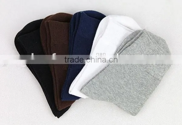 autumn&winter solid colod 100%cotton men tube socks