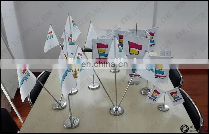High Quality Table Flag With Metal Stand