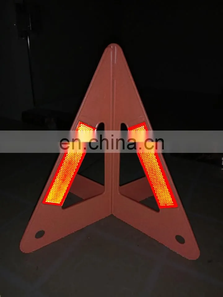Car Emergency Kits Warning Sign Red Safety Reflective Flashing Light Warning Triangle