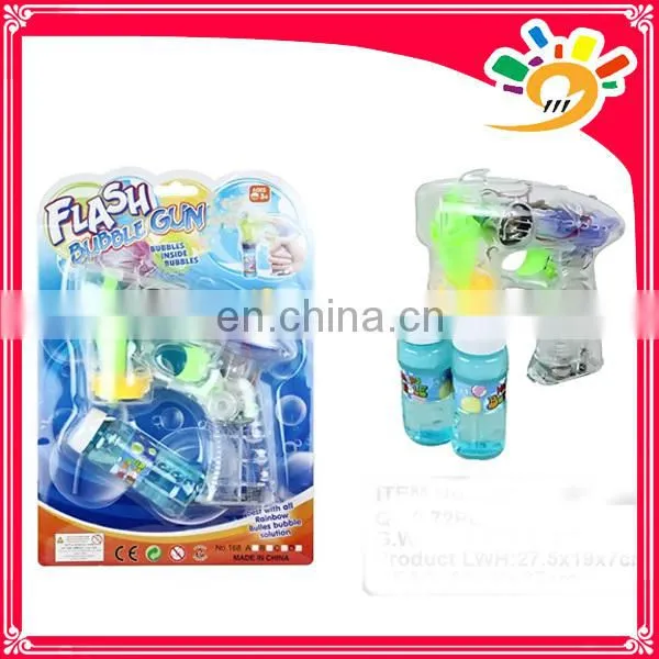 Cheap bubble gun toy,plastic bubble gun with light