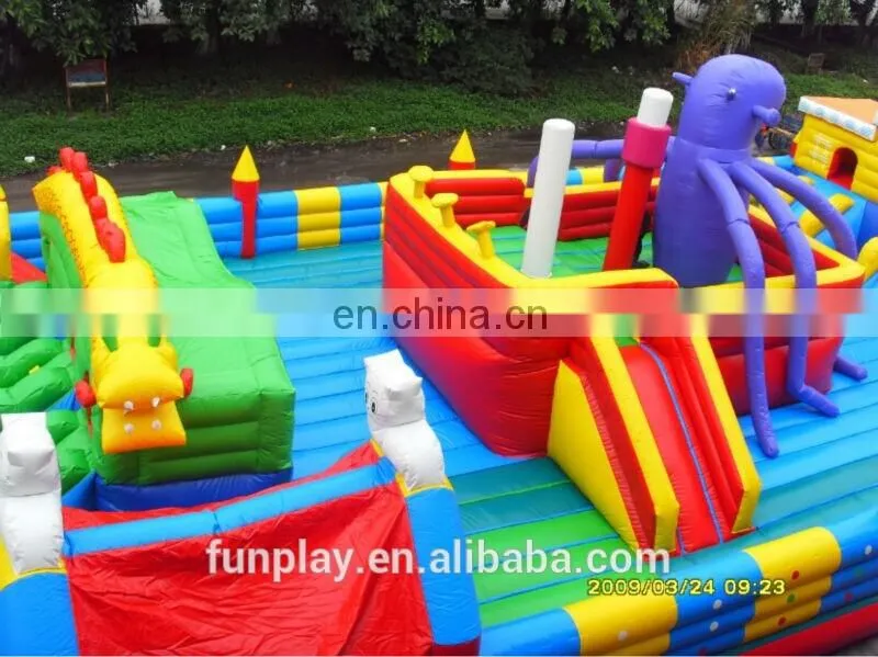 HI hot sale giant inflatable amusement park children's playground amusing park for sale
