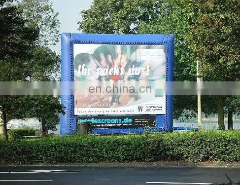 Giant inflatable advertising billboard with double side printing logos