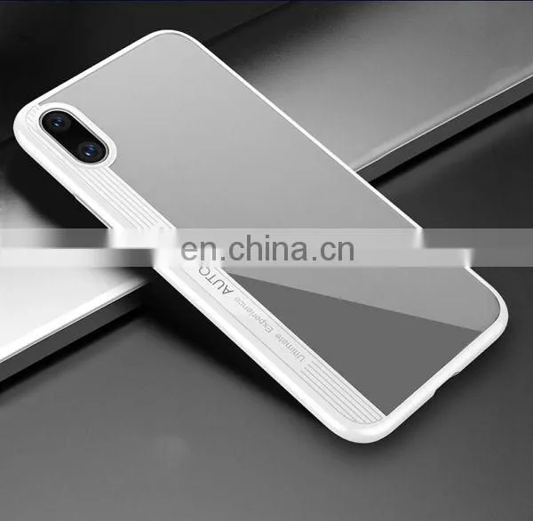 Phantom Series Transparent PC Back Cover Case for iPhone X - White