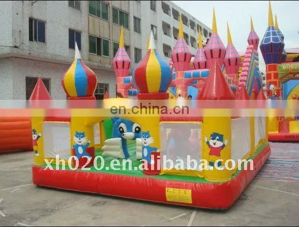 Endless fun and populare outdoor or indoor commercial grade vinyl tarpaulin giant inflatable amusement park FU007