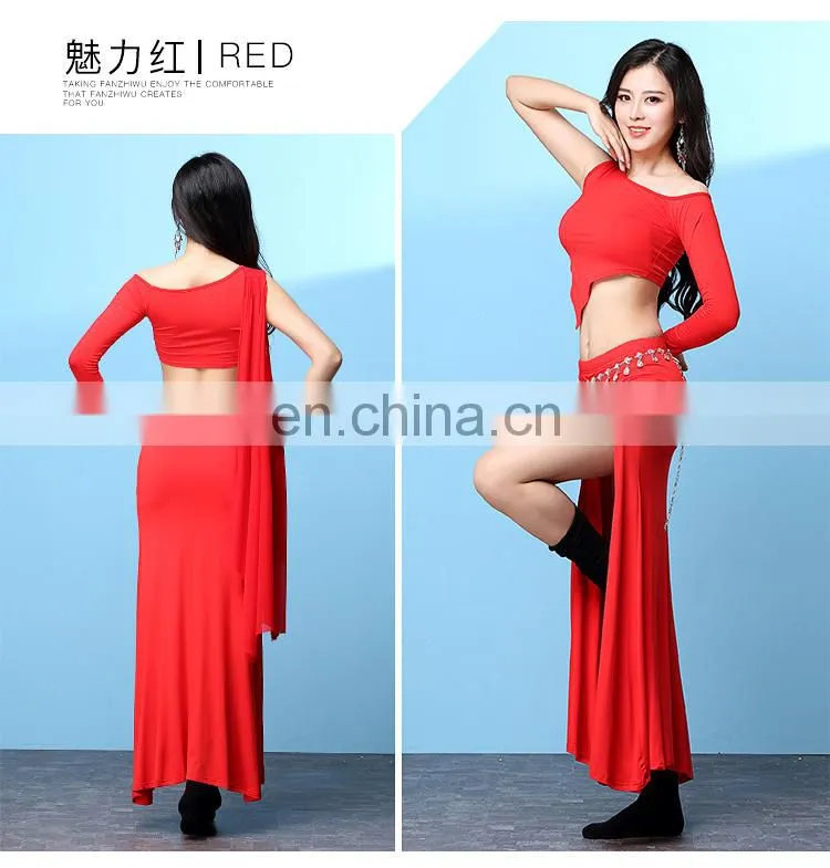 T-5203 Sexy lady women belly dance top and skirt set