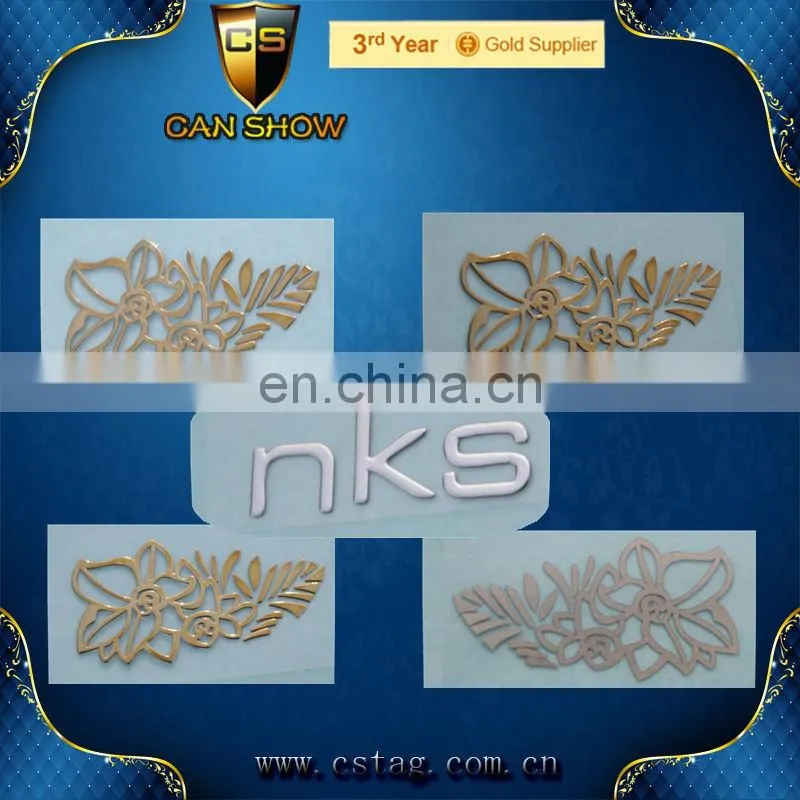 Silver metal sticker LOGO