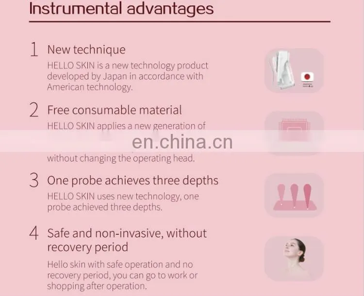 Hello Skin Ultrasound Skin Lifting Anti-Ageing Wrinkle Removal Facial Care