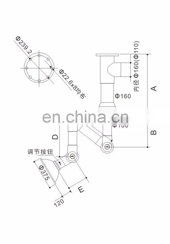 air exhaust hood, biotechnology universal air exhaust used in laboratory