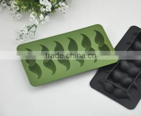 American market Wholesale Silicone Ice Cube Tray Whiskers FDA Ice Tray for Summer