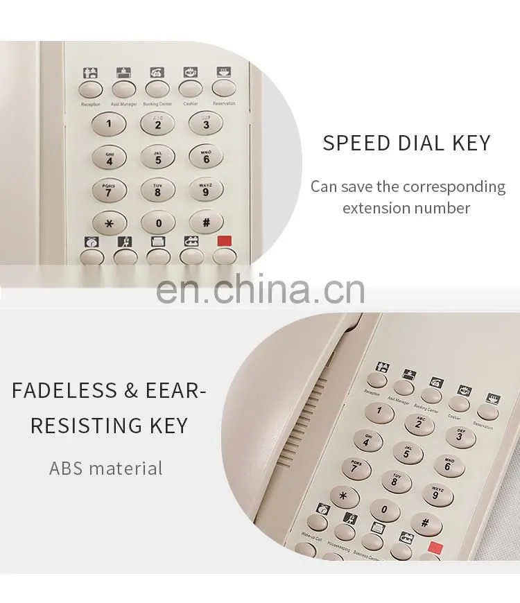 Honeyson hotel guest room phones hospitality HS-0009