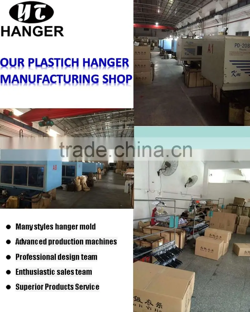 IMY-441 white high end plastic hanger for jacket