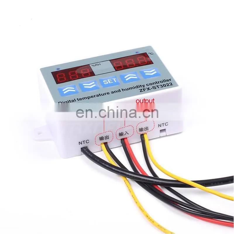 Digital Temperature Humidity Controller Regulator Thermostat Hygrostat Thermometer Hygrometer Control with Humidity Sensors 220V