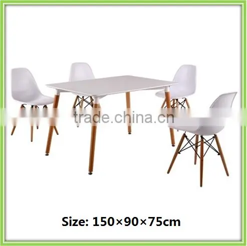 Modern Design Hot Sale Outdoor White Plastic Dining Set