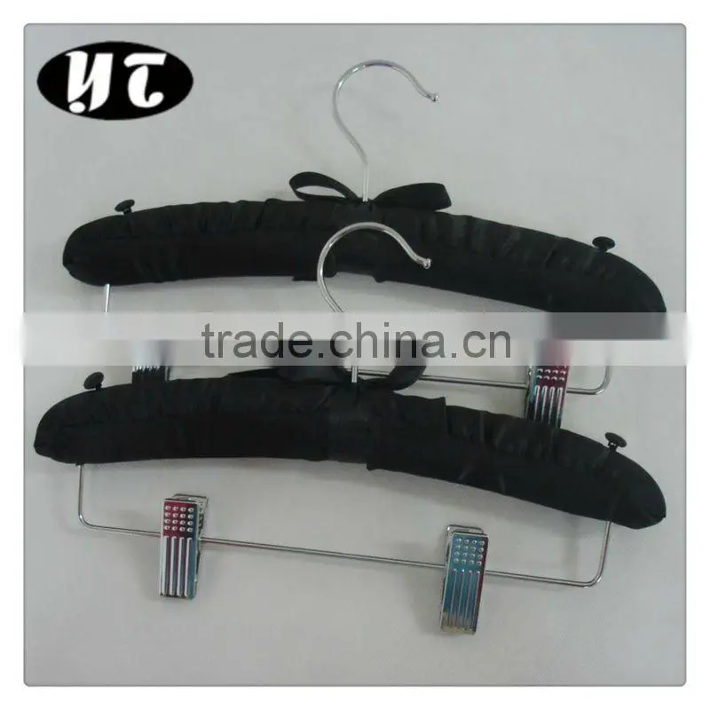 AL-297 pink clip satin padded hanger