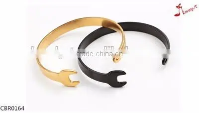 Men's Fashion Jewelry Stainless Steel Mechanic Spanner Wrench Bracelet Bangle for couples
