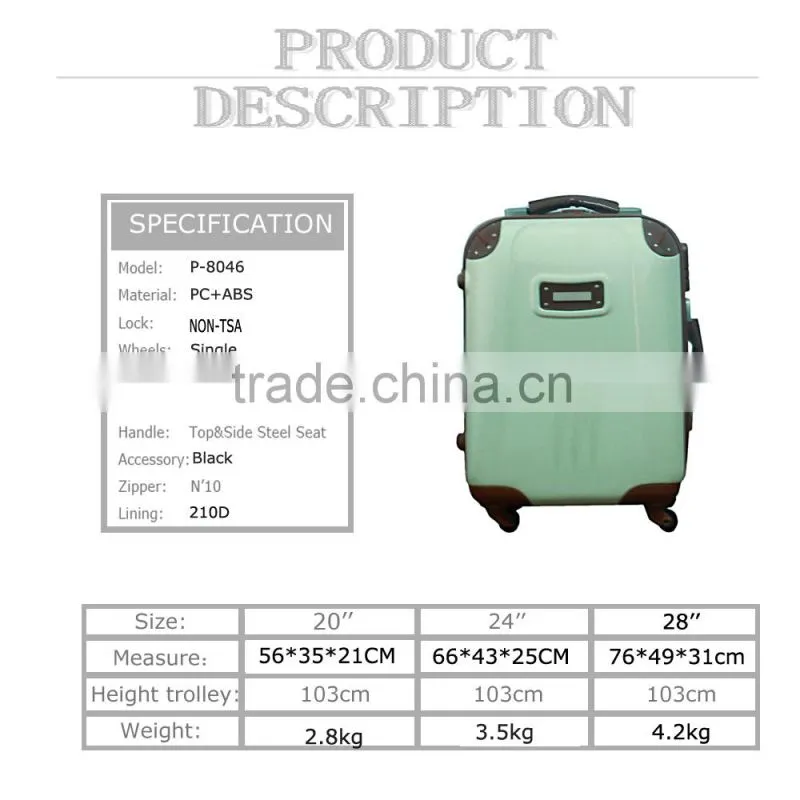 the latest fashion new hard suitcase set