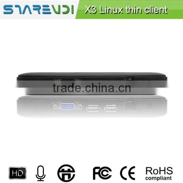 cheap multi users pc station dual core linux embedded server based pc for cyber cafe