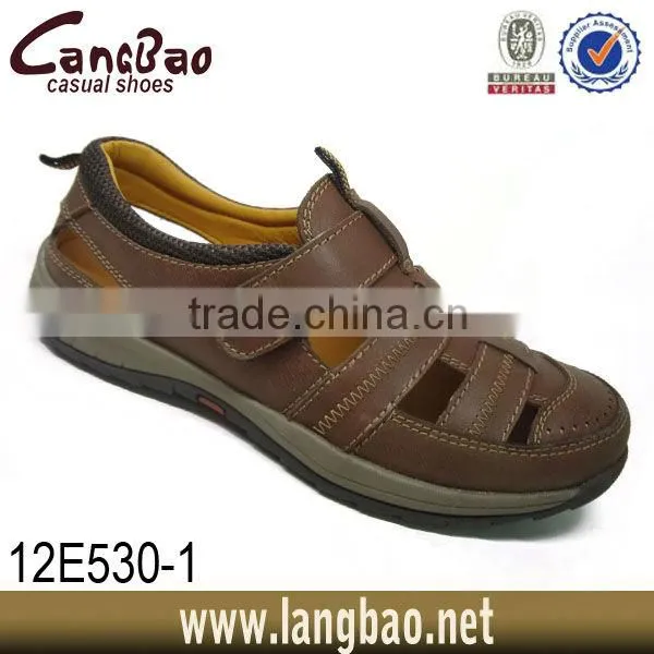 leather casual sandals men 2013