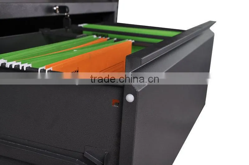 Knock Down factory 4 drawer lateal filing cabinet steel stationary cabinet