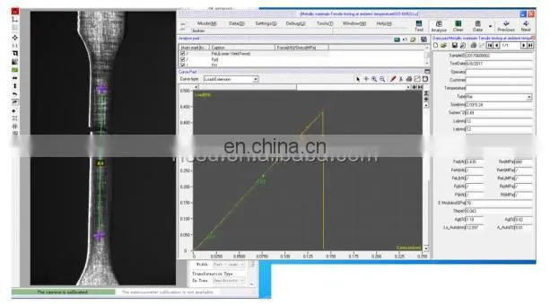 TEST MACHINE Video Extensometer