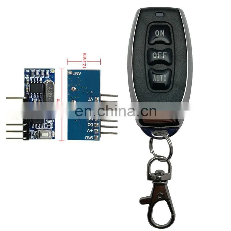 433MHZ 3-key EV1527 learning code wireless RF remote control Learning code ev1527 remote control