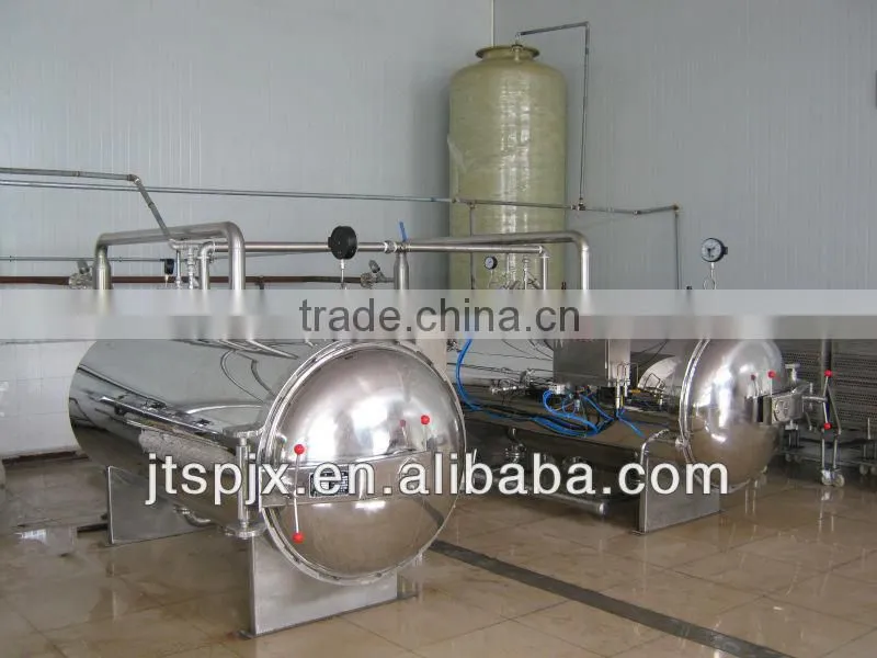 stainless steel two parallel connection pot hot water immersion high quality autocalve