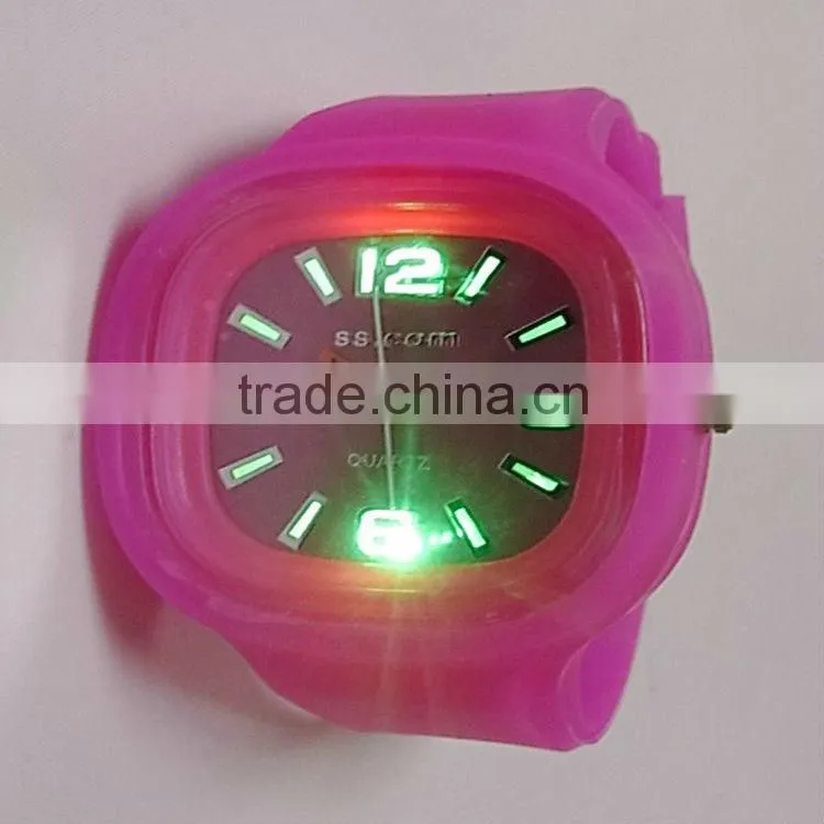 fashion silicone jelly candy wrist watch for christmas gifts