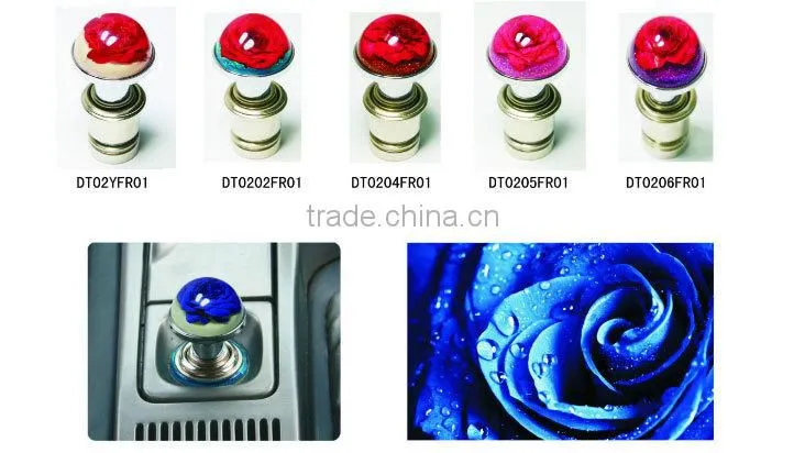 Flower ResinCigarette Lighter Automotive Interior