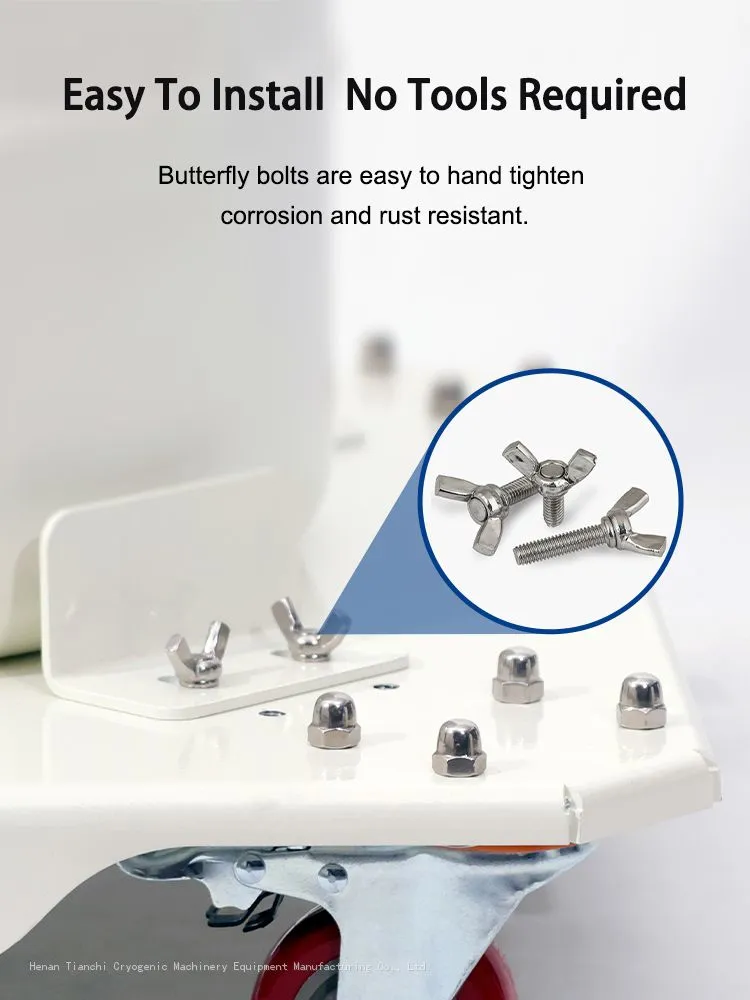 TcCryo liquid nitrogen dewar tank Trolley Accessories