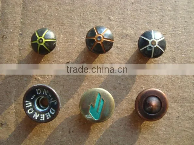 stainlee steel jeans rivet