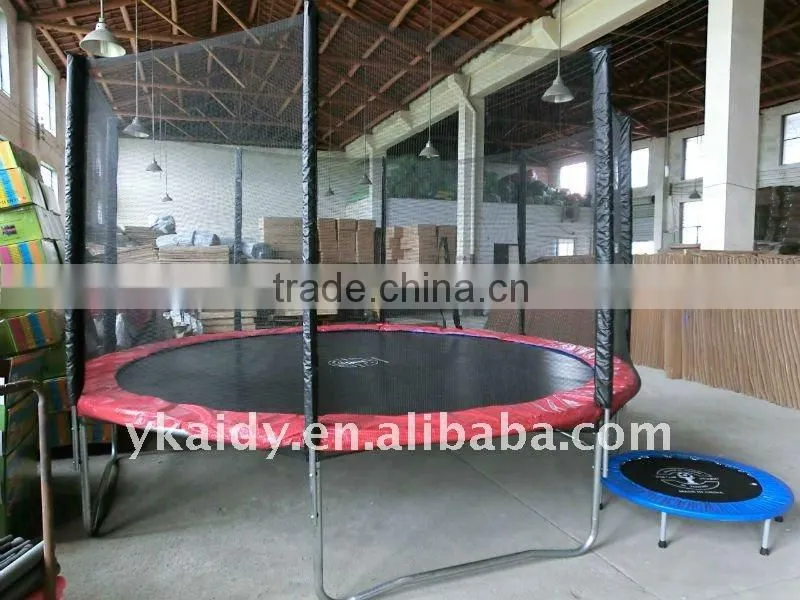 8ft trampoline with safety net and ladder,pads