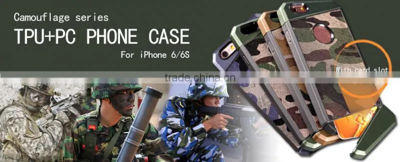 Shock proof case for iphone 6 with card slot