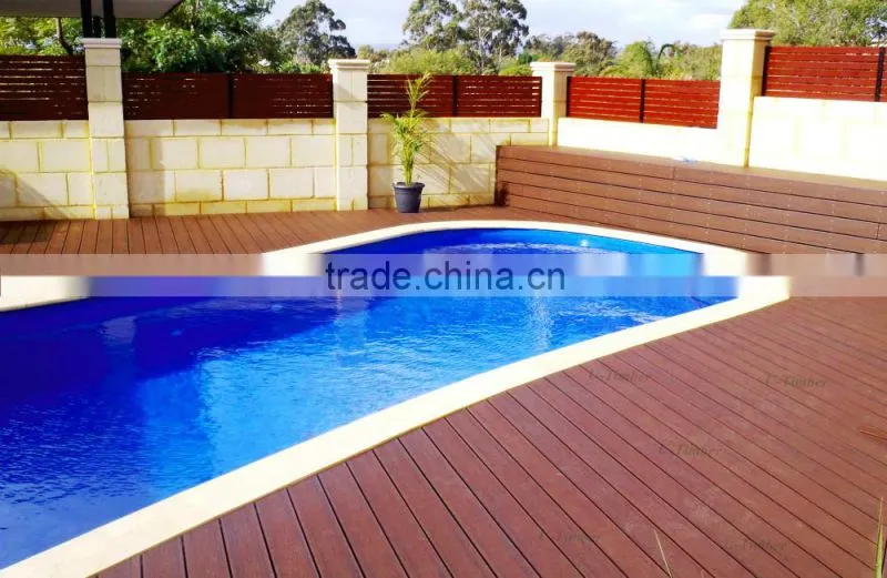 Anti-slip WPC decking and WPC floor 100% recycled