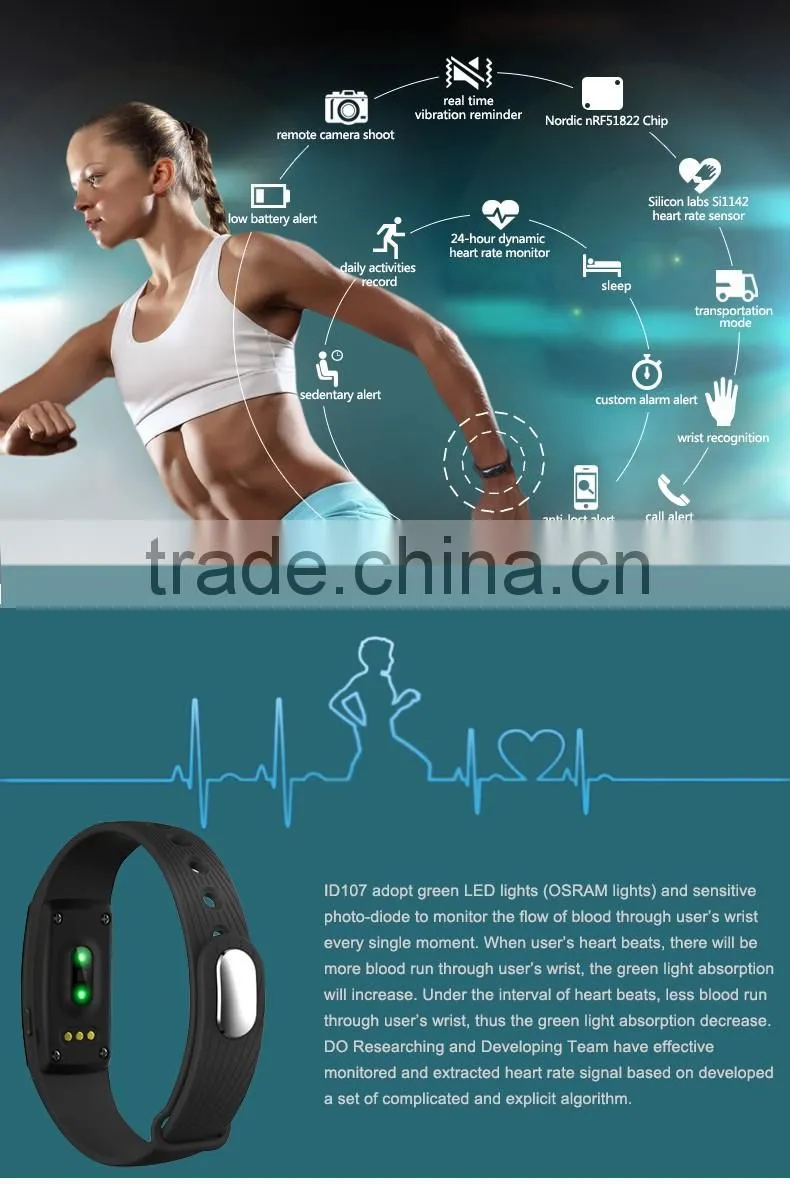 cheap smart watch from china E06 new intelligent wrist band fitness smart bracelet